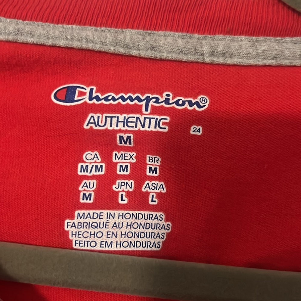 Champion Men’s, Red, long sleeve champion shirt. Great condition! - Picture 2 of 3